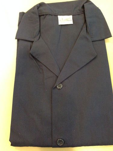 Unisex Smock, Navy Blue, Med, 65/35 Poly Cotton Poplin, 2 Pockets, F71 82349 NIP