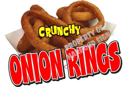 Onion Rings Decal 10&#034; Food Truck Concession Restaurant Vinyl Menu Sign Sticker