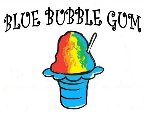 BLUE BUBBLE GUM MIX Snow CONE/SHAVED ICE Flavor GALLON CONCENTRATE #1 FLAVOR