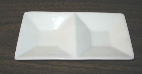 NEW Front of the House  Kyoto Divided Dish 6 X 3 WHITE Ceramic (BULK DISCOUNT)