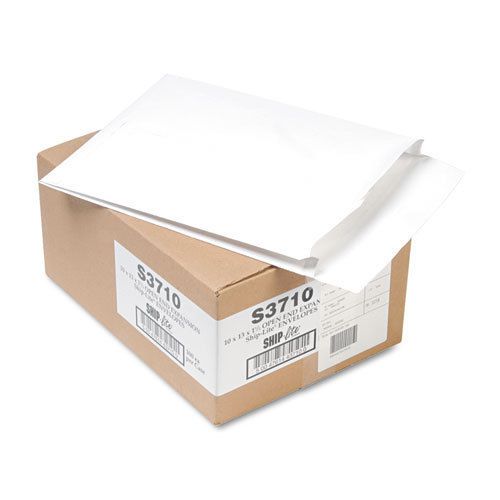 Ship-Lite Redi-Flap Expansion Mailer, 10 x 13 x 1 1/2, White, 100/Box