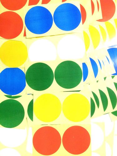 4 x 100mm coloured dot stickers round spot circles paper labels *twister game for sale