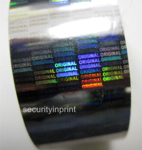 Holographic Silver Security Hot Stamping Foil &#034;ORIGINAL&#034; Roll 30mm wide 120m L