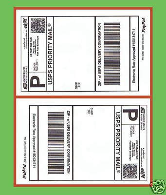 1400 self adhesive mailing shipping labels 7.5&#034; x 4.75&#034; paypal click n ship ebay for sale