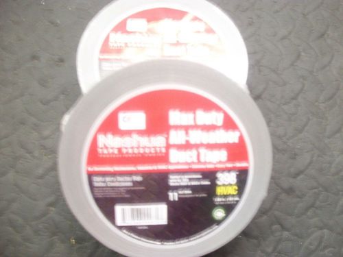 2-NASHUA ALL-WEATHER DUCT TAPE 1.89IN.X60YDS. 398 HVAC 11 MIL THICK USA MADE NEW