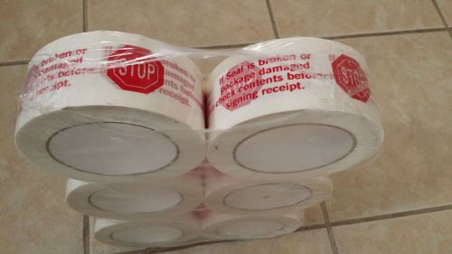 Tape logi pre printed &#034;stop if seal is broken&#034; carton sealing tape, red on white for sale