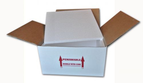 Insulated Shipping Box  16&#034; x 16&#034; x 8&#034;    With 1/2&#034; Foam   1 Pack