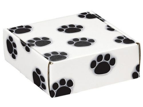 6 Dog Paw Print Cat Black Paws Shipping Mail Lock Box Gift Presentation Boxes