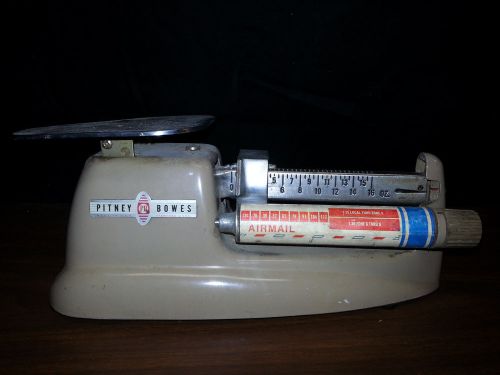 PITNEY-BOWES Stamford, Ct VINTAGE POSTAL  SCALE-1LB.MAX.  50s/60s