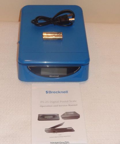 Brecknell ps-25 blue digital postal scales for sale