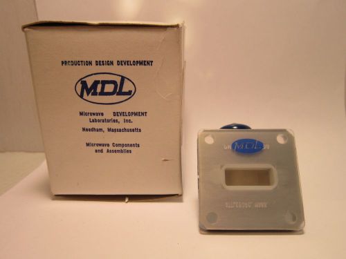 MDL MICROWAVE DEVELOPMENT LABS 90AC46-1E WAVEGUIDE ADAPTER