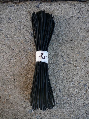 Black micro nylon coated rubber rope shock cord 2mm x 35&#039; mini bungee cord for sale