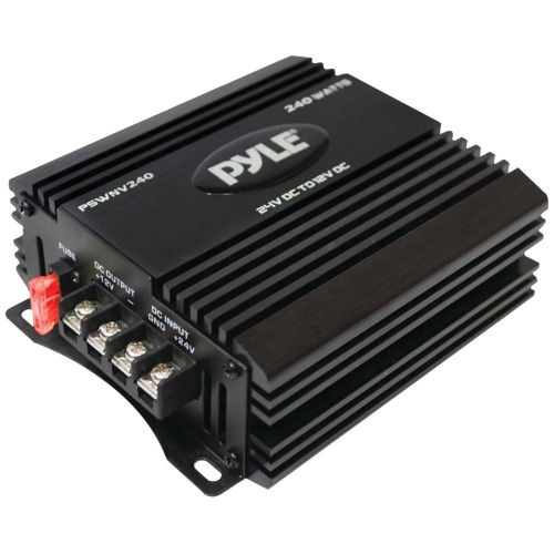 BRAND NEW - Pyle Pswnv240 24-volt Dc To 12-volt Dc Power Step-down Converter Wit