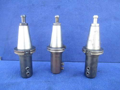 #T28 Lot of 3 Richmill #100 CAT 50 Collect Chuck CNC Flange Tool Holder