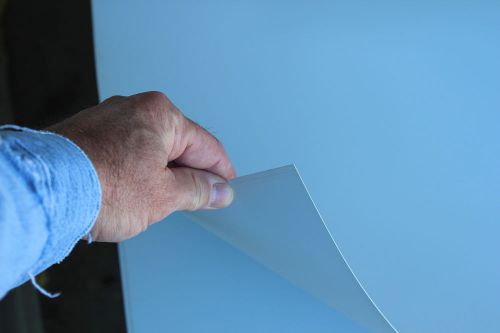.020&#034; thick white polystyrene plastic sheet 24&#034; x 36&#034; light diffusing for sale