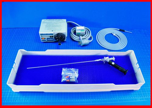 Storz urethroscope model 27401k 0° x 34cm &amp; storz light source 481c &amp;cable 495ne for sale