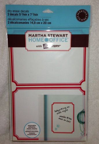 Martha Stewart Home Office w/ Avery Dry Erase Removable Decals, 5-7/8&#034; x 7-7/8&#034;