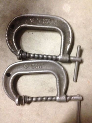 (2) Armstrong Number 403S C-clamps