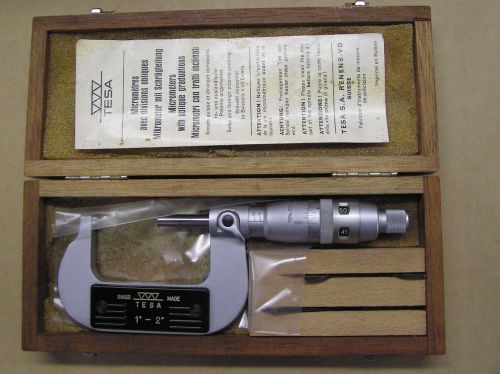 1 - 2  inch  precision micrometer for sale