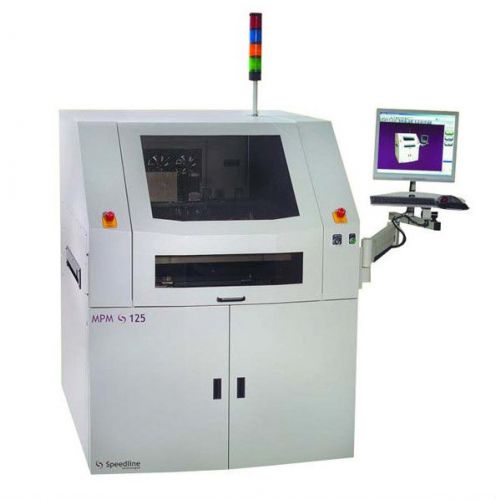 Mpm 125 stencil printer fully automatic screen smt pcb speedline technologies for sale
