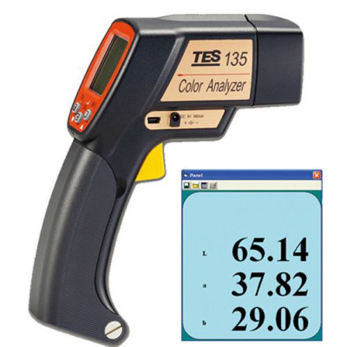 TES-135 Color Meter Analyzer,Portable Color Difference Meter LCD Display TES135