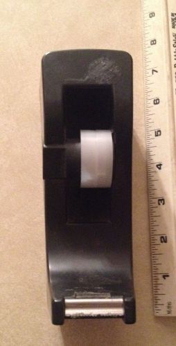 Desktop Black Weighted Tape Dispenser, Fits Scotch Style