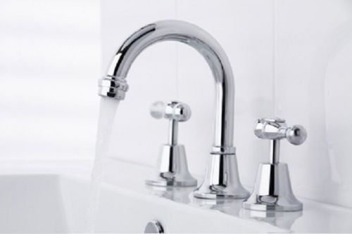 LINSOL DAMIAN BATHROOM 3 BASIN SINK OR VANITY TAP SET - WATER FAUCET TAPS