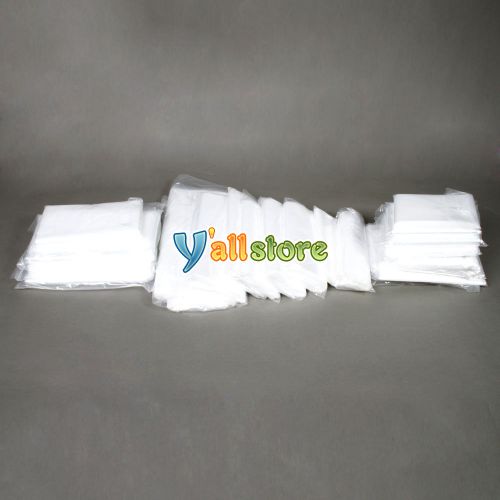 2000 Clear 10x14 Poly Bags 1 MIL Plastic Polyethylene Flat Open Top