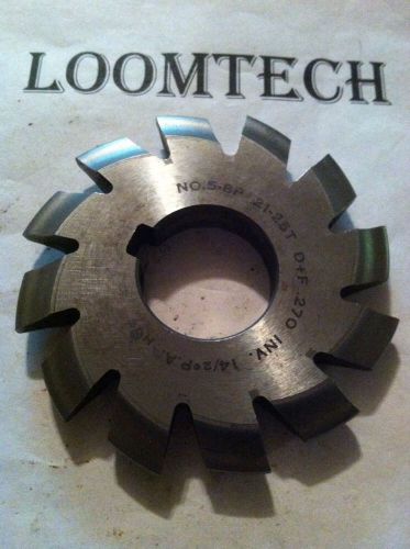 USED INVOLUTE GEAR CUTTER #5 8P 21-25T 14.5pa 1&#034;bore Hs National