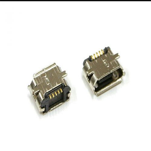 Precision Fine 10 Pcs Micro USB B Female 5 Pin SMT Socket Connector ABUS