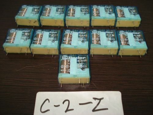 FINDER Lot of 11 40.31 MINIATURE PCB RELAYS 10A  40.31.9.012.0001 -403190120001
