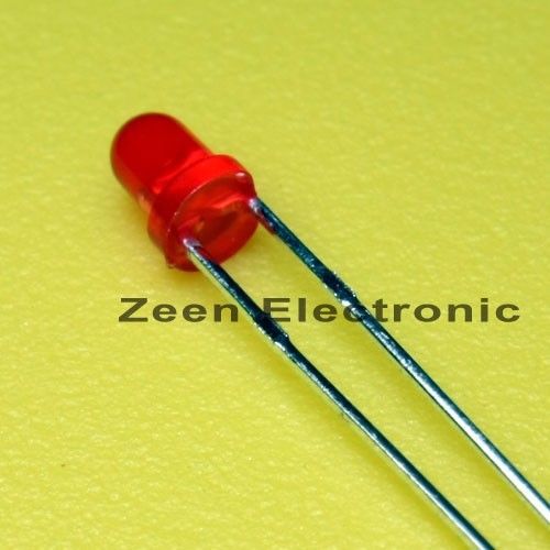 100 x led round 3mm red - free shipping for sale