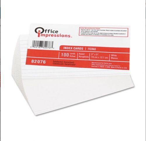 3 x 5 ruled index cards 1000 ct school office games business 10 packs of 100 for sale