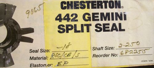 Chesterton 442 Gemini Pump Split Seal Shaft Size: 2.250,  682255 Steam Electric