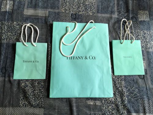 Tiffany &amp; Co Gift Bags 1 Size Medium and 2 Small