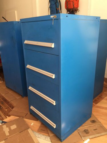 Stanley-vidmar 4 drawer tool cabinet excellent condition lista military for sale