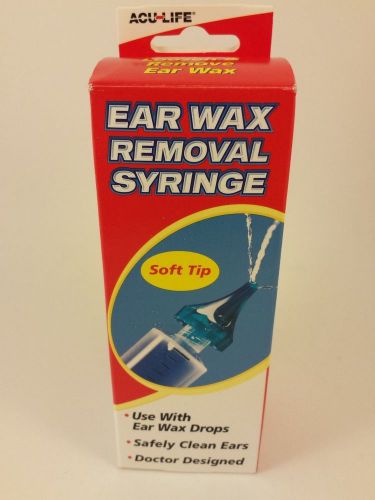 Acu-Life Ear Was Removal Syringe Ear Cleaner Doctor Designed Soft Tip