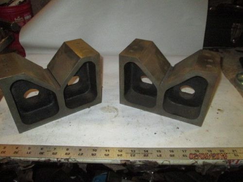 MACHINIST TOOLS LATHE 2 VERY LARGE Machinist V Block s for Set Up Hold Down