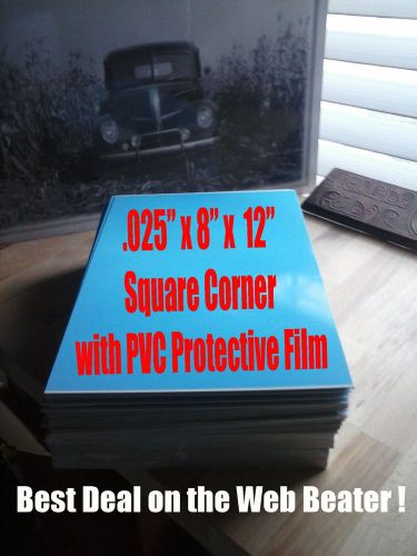 Uv plus! high gloss aluminum 8&#034;x 12&#034; dye sublimation blanks with peel off pvc for sale