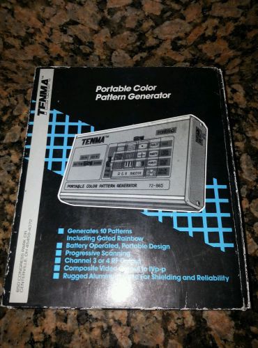 New Tenma 72-865  Portable Video Color Pattern Generator (Y)