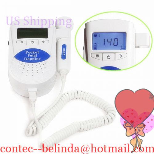Us shipping, sonoline b lcd 3mhz fetal heart doppler backlight free gel,2-5 days for sale