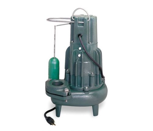 Zoeller d284 automatic submersible sewage pump, 1 hp, 230v, 1 ph, 3&#034; npt (74b) for sale