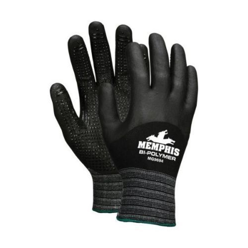 Mcr safety mg9694l seamless black nylon/spandex gloves  1doz for sale