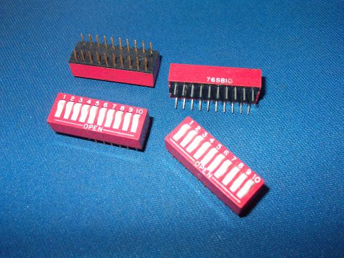 76SB10 GRAYHILL DIP SWITCH 10-Position 20-PINS GOLD LEADS LAST ONES