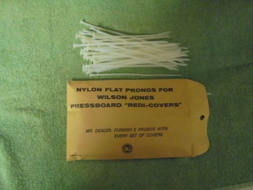 Wilson Jones Approx 52 Nylon Flat Prongs for WJ Pressboard &#034;Redi-Covers&#034; #591