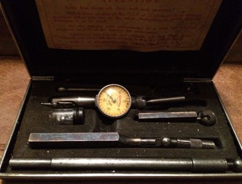 Vintage L.S. Starrett Last Word No. 711 G .001&#034; Dial Test Indicator with Case