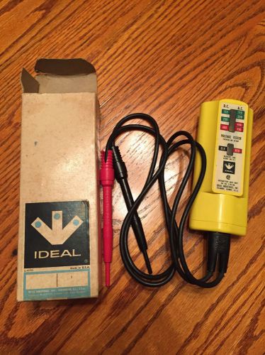 IDEAL VOLTAGE TESTER  Model #61-067 110-600 volts AC/DC In Box Works!