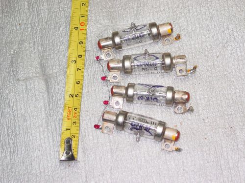 4 x Arrester Arrestor Tube Gas Discharging 80 V with silvered socket / holder