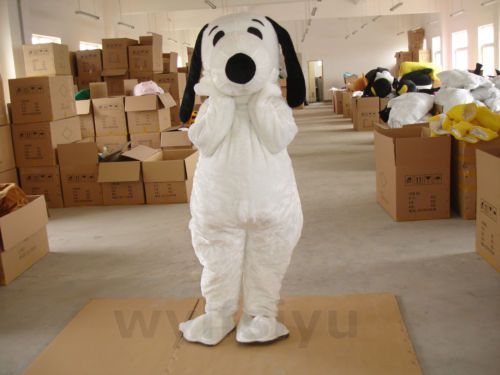NEW Snoopy Mascot Costume Fancy Dress Costumes cartoon dolls Adult Size