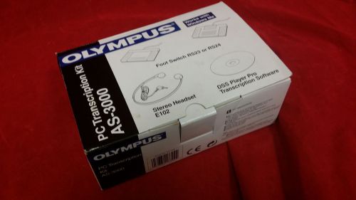 NEW Olympus AS-3000 PC Transcription Kit MISSING CD /W WARRANTY